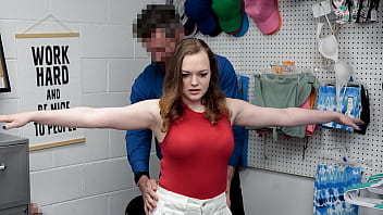 Mall Cops Drag Busty Thief Samantha Reigns To The Back Room For A Rough And Intimate Strip Search