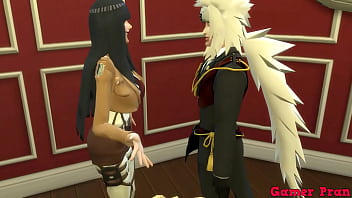 Jiraiya Y Su Club De Fans Se Desatan En Una Orgía Salvaje, Follando Sin Parar A Una Admiradora Mientras Sunade Disfruta Viendo Cómo Le Rebotan Las Tetas Y Todos Le Llenan El Coño De Leche.