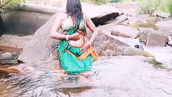 Village Aunty Bathing Naked Under The Waterfall, Moaning Dirty Telugu Words