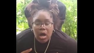 A Thick Juicy Ebony Slut Gets Her Big Booty Pounded Raw In Public