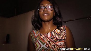 Ebony Skyler Nicole Gets Her Tight Asshole Stretched Wide By A Massive Dick At The Gloryhole