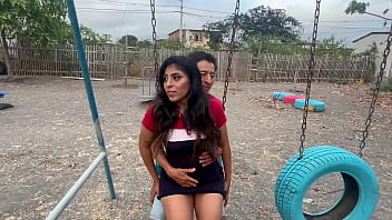 What If We Get Caught? Raw, Public Park Sex With My Slutty Girlfriend And A Horny Stranger