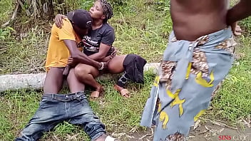 Two College Studs Ventured Into The Woods For A Wild Outdoor Romp, Fucking Hard As Villagers Strolled By.