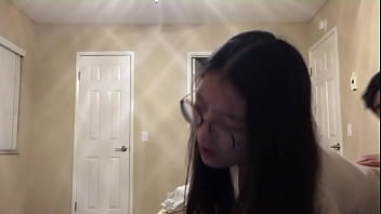 Naughty Asian Coed Takes A Hard Pounding And Facial During Online Lecture
