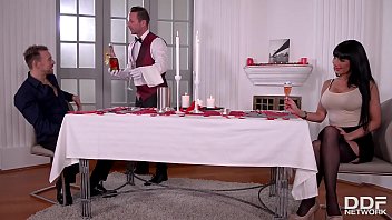 Raven-haired Beauty Valentina Ricci Gets Double-stuffed By Two Massive Cocks In Her Tight Holes