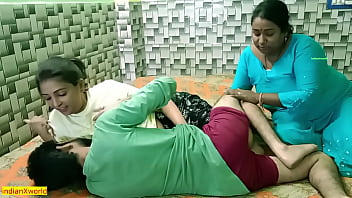 Lusty Indian Beauty Splits Her Man’s Cock With Her Horny Sister-in-law In A Steamy Hindi Xxx Threesome