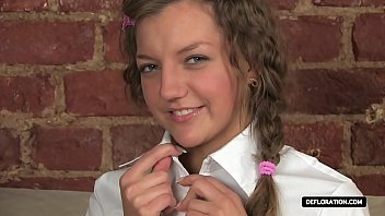 Slippery Russian Blonde Teen Fingers Herself To A Soaking Climax