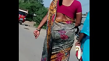 Sizzling Curves Wrapped In A Sheer Saree, Begging To Be Unwrapped.