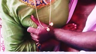 Desi Wife’s Wild Cheating Sex With Dirty Telugu Whispers In The Ear.