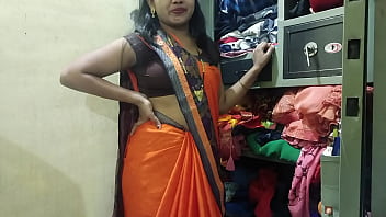 कामवाली की साढ़ी फाड़कर उसकी चिकनी चूत में लंड घुसेड़ा