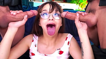 Insatiable Stepdaughter Services Two Officers Sent To Tame Her Wild Urges