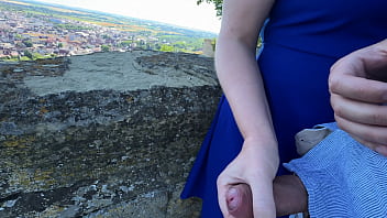 Urban Exploration Turns Lewd: Risky Public Handjob, Blowjob, And Doggy Style – Nearly Busted!