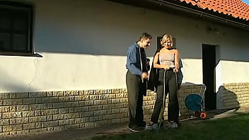 Joyful Country Girl Takes On Two Local Studs For A Wild Romp