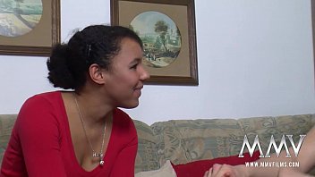 Timid Ebony Teen’s First Time On Camera