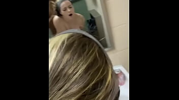 Filthy Little Slut Gets Bent Over A Grimy Public Sink, Ready To Be Taken