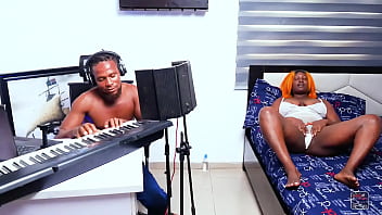 Ebony Beauty Gets Railed Hard In The Sound Booth