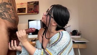Sloppy Interracial Blowjob For A Massive Black Cock By A Hotwife Craving Cum