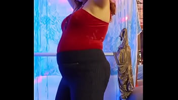 Business Casual Attire Barely Containing Steffi’s Hotwife Pussy As She Dances Provocatively