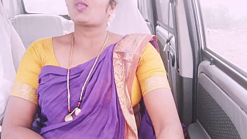 Sweaty Driver Fucks His Horny Maid In The Backseat With Filthy Telugu Whispers.