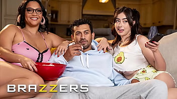 Ashlyn Peaks And Chloe Surreal Lure Their Secret Crush Over For A Movie Night That Quickly Ignites Into A Wild, Sweaty Threesome