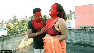 Lucky 18-year-old Tamil Stud Ravages Two Horny Milf Bhabhis In Filthy Threesome Action