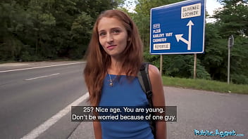 Hitchhiking Redhead Begs For My Massive Cock