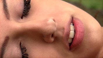 Sweaty Brunette Slut Kitty Jane Frigging Her Bald Cunt In The Open Air