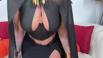 My Slutty Wife Got Her Mouth And Ass Stuffed On Halloween Night