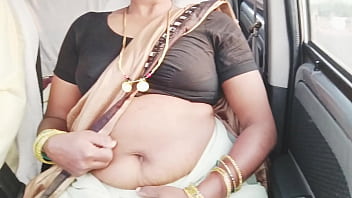 Sensuous Saree-clad Escort Moans Filthy Telugu Whispers During Steamy Car Encounter