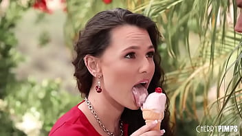 Liz Jordan’s Sweet Treats Drip Down Her Perky Tits Before She Gets Her Ass Eaten And Pounded Hard Doggystyle By Codey Steele In The Great Outdoors