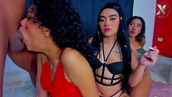 Three Fiery Latinas On Their Knees, Mouths Open And Ready To Give You The Sloppiest, Most Intense Blowjobs You’ve Ever Dreamed Of