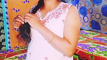 Desi Stepdaughter Gets Railed By Her Stepfather With Filthy Telugu Whispers In Her Ear.