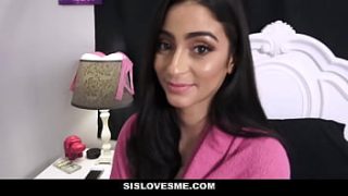 Bribing My Teen Stepsister Jasmine Vega To Gag On My Hard Cock