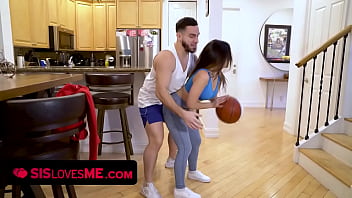 Horny Stepbro Can’t Resist His Busty Stepsister’s Juicy Ass As She Begs For A Hard Game Of Basketball