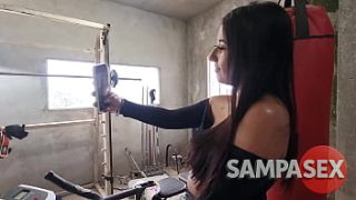 Sweaty Gym Anal Drill With Natty’s Tight Hole