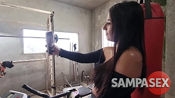 Sweaty Gym Anal Drill With Natty’s Tight Hole