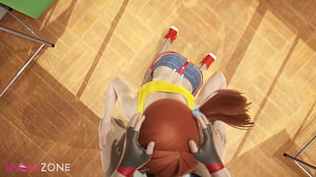 Ash Shoves His Thick Cock Down Misty’s Pretty Throat In The Pokemon School Hallway