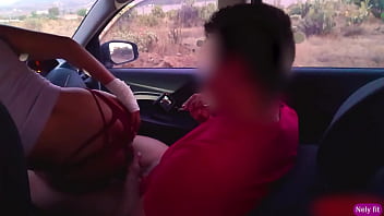 Sentones Salvajes En El Auto Hasta Que La Policía Nos Sorprende Y Nos Arresta