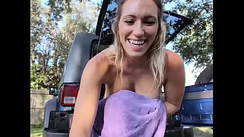 Baring It All For A Wild Outdoor Scrub