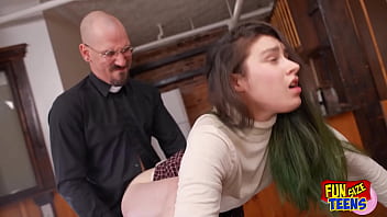 Tiny Teen Takes A Pounding From A Massive Shaft