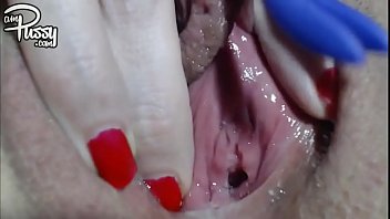 Sloppy, Dripping Cunt Up Close, Fingers Working That Swollen Clit Until She Screams And Squirts