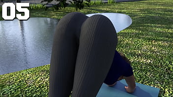Sweaty Latina Scholar Spreads Her Juicy Ass In A Steamy Yoga Class