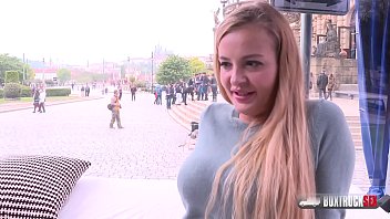 Curvaceous Blonde Bombshell Candy Alexa Gets Her First Public Pounding