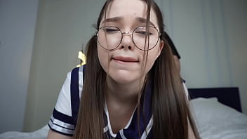 The Eager Student Craves A Hard Pounding While Still Dressed In Her Crisp School Uniform.