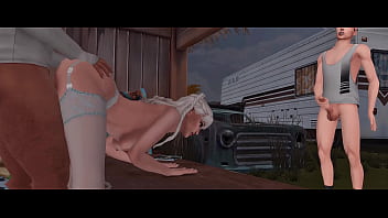 Cuckold Jerks Off As His Slut Wife Gets Pounded Raw By Her Own Daddy