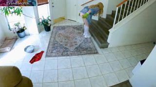 Massive Titted Stepmom Gets Pounded Raw While Scrubbing The Floor