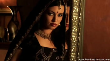 Lustful Indian Brunette Caresses Her Flawless Curves