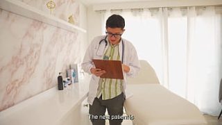 Gorgeous Slender Latina Bounces On Her Doctor’s Massive Cock With Her Tight Pink Pussy