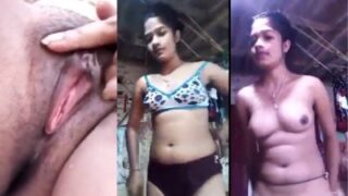 A Barely Legal Teen Captures Her Raw, Naked Video As A Sizzling Gift For Her Man