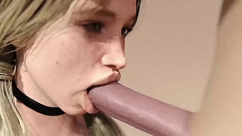 Massive Pale Cock Getting Sucked By A Blonde Slut